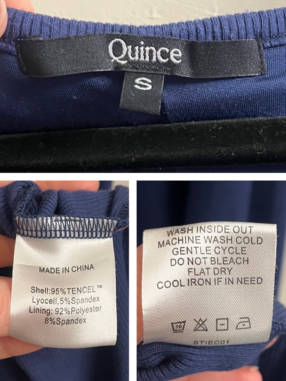 Quince Tencel Ribbed Midi Dress Size Small - Picture 9 of 10